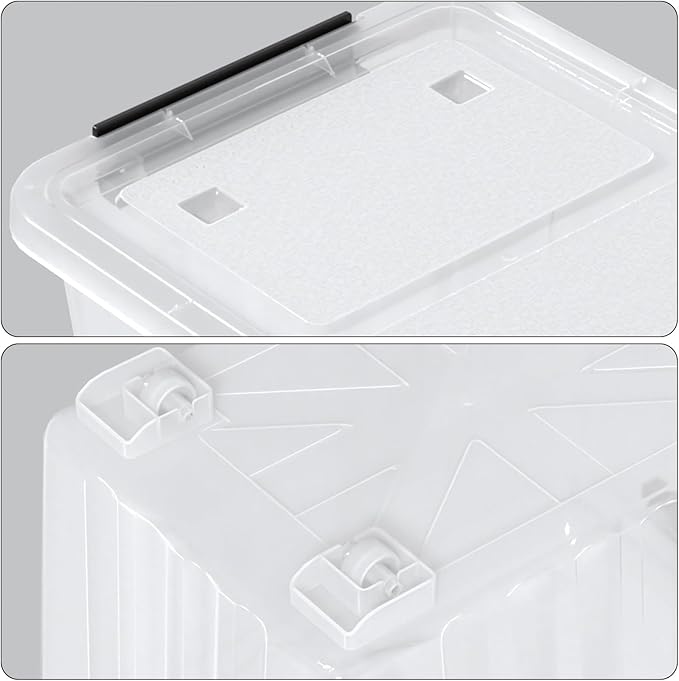 50 Quart Large Plastic Latching Box - Image 4