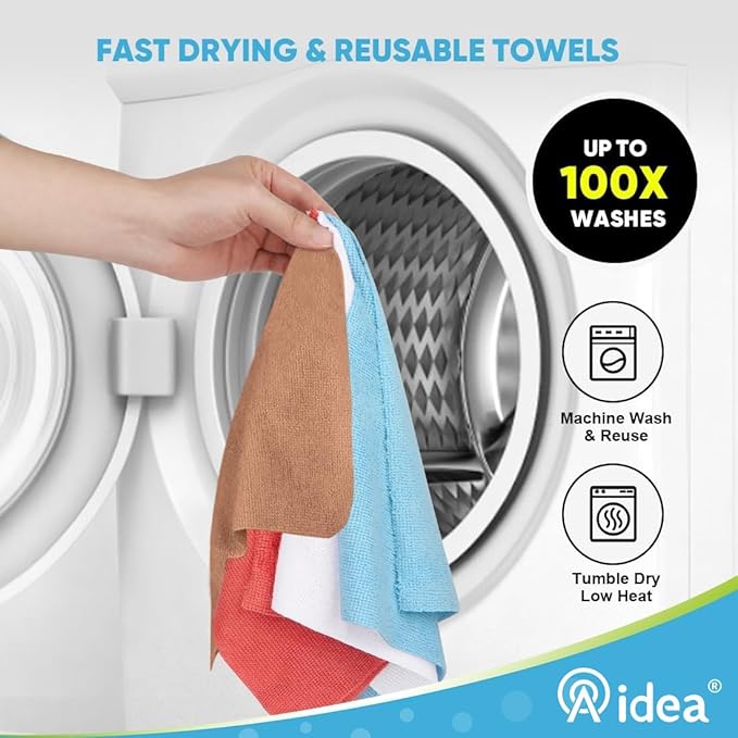 AIDEA Microfiber Cleaning Cloth 330 Sheets 6 Roll, Microfiber Towels - Image 6