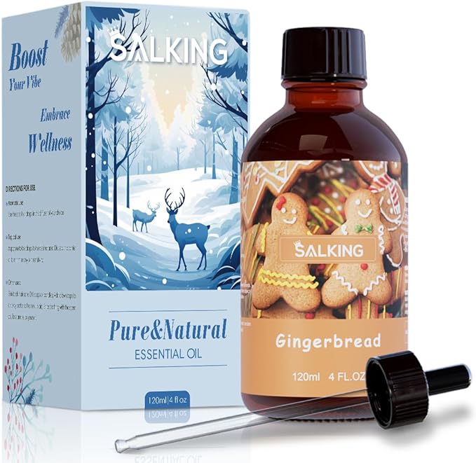SALKING Gingerbread Fragrance Oil, 120ml Premium Essential Oils by SALKING