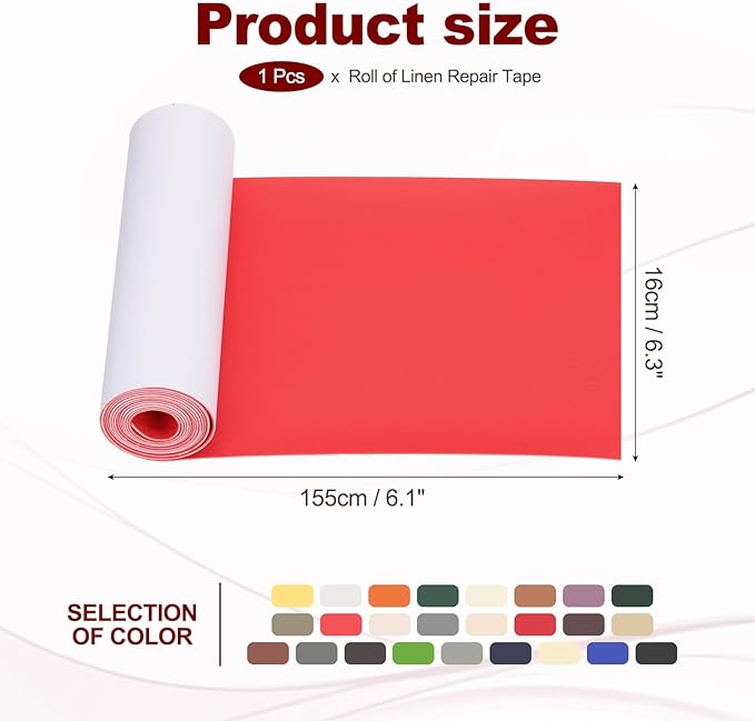 PATIKIL Leather Patches Tape for Furniture, 6.3 x 61 Inch Self Adhesive Vinyl - Image 2
