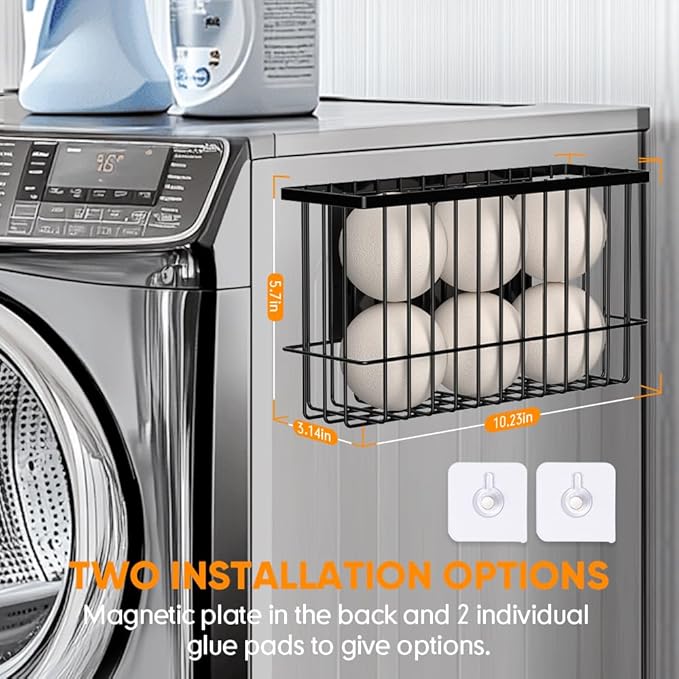Magnetic Dryer Ball Holder for Laundry Room Organization and Storage, Magnetic - Image 6