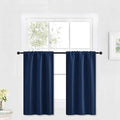 RYB HOME Blackout Curtains Small Window Decor Light Block Thermal Insulated by RYBHOME