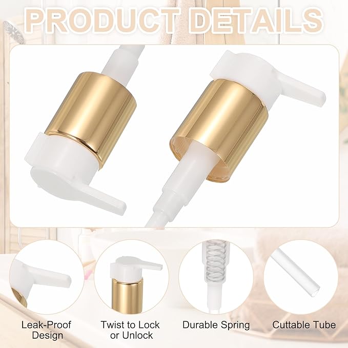 uxcell 4 Pcs Soap Dispenser Pump Heads, Hand Soap Dispensers Top Pumps - Image 3