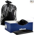 Plasticplace 20-30 Gallon Trash Bags │ 2.0 Mil │ Black Heavy Duty Garbage Can by Plasticplace