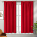 BGment Short Red Blackout Curtains 45 Inches Length by BGment