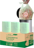 3 Gallon Flap Tie Compostable Trash Bags, Biodegradable Kitchen Garbage Bags by BEIDOU-PAC