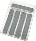 5 Compartments Silverware Tray for Drawer, Plastic Utensil Cutlery Drawer by LeMuna