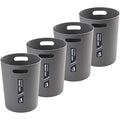 4 Pack Small Trash Can for Bathroom by Amorettise