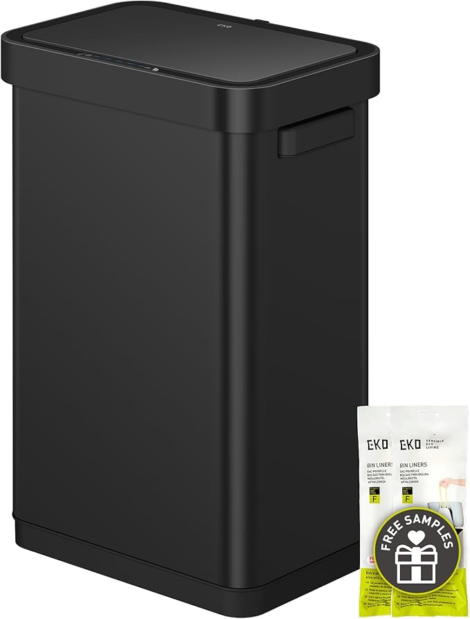 EKO Deluxe Mirage-T 50 Liter / 13.2 Gallon Touchless Rectangular Motion Sensor by EKO