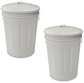 Plexon 13-Gallon Galvanized Steel Round Trash Can by Plexon