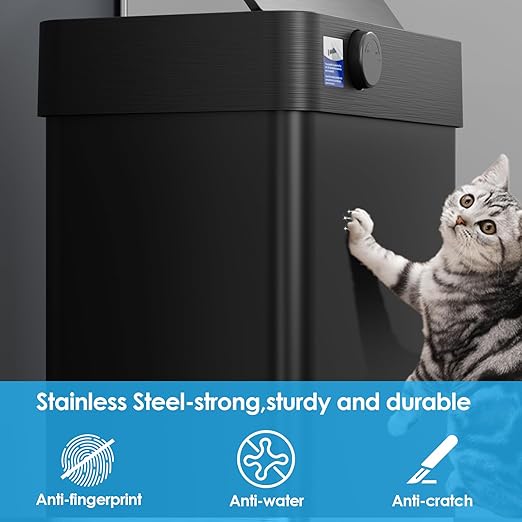 TLSUNNY 18.5 Gallon Motion Sensor Trash Can, Touchless Automatic Garbage Can - Image 5