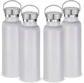 Neihepal 20 oz Insulated Water Bottles Bulk 4 Pack, Stainless Steel Double Wall by Neihepal