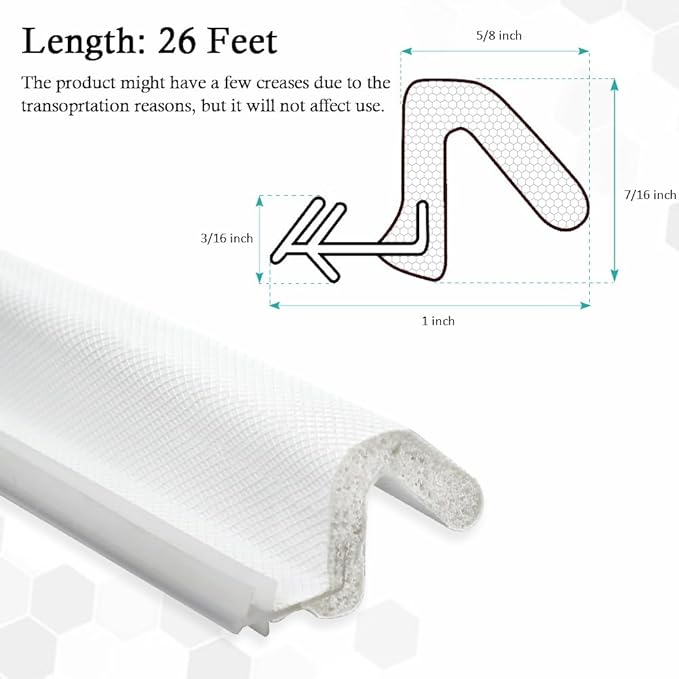 Kerf Weather Stripping Door Seal Strip 26 Ft Q Foam Door Weatherstrip Seal - Image 6