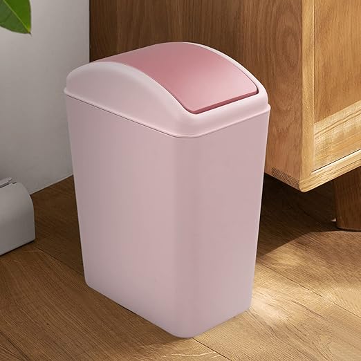4.5 Gallon Pink Plastic Waste Can, Kitchen Garbage Can - Image 5