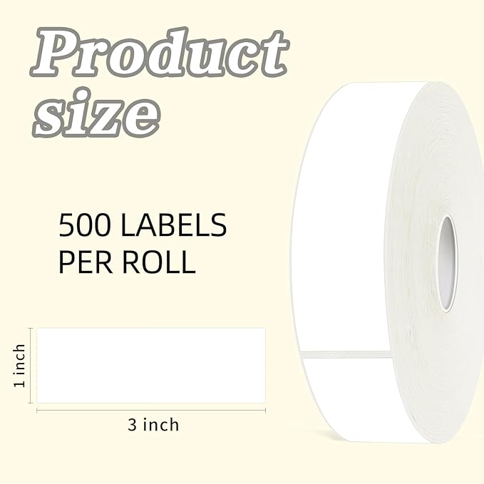 500 Blank Removable Freezer Labels Water Oil Resistant - Image 2
