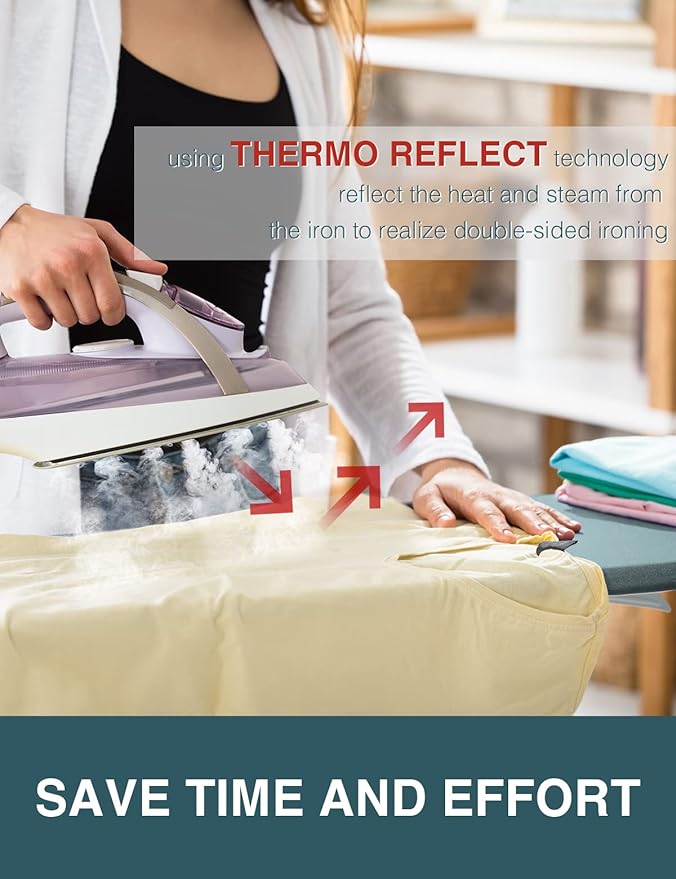 Ironing Board Cover and Pad, Resist Scorching and Staining, 15x54 Reflective - Image 2