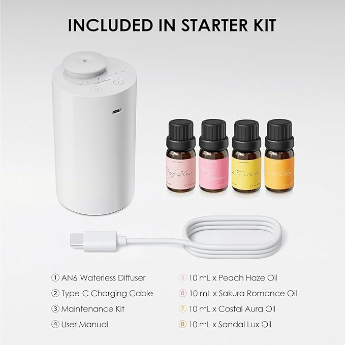 Airversa Waterless Essential Oil Diffuser Starter Kit - Image 5