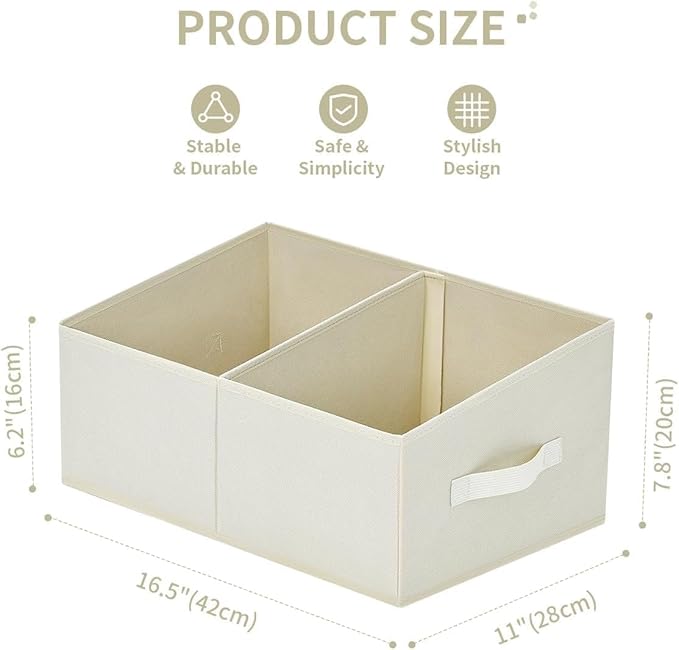 DIMJ Closet Storage Bins, 5 Pack Storage Baskets - Image 2