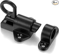 6 Packs Self-Closing Latches，Black Spring Door Lock，Resilient Bolt Latch by INIRET