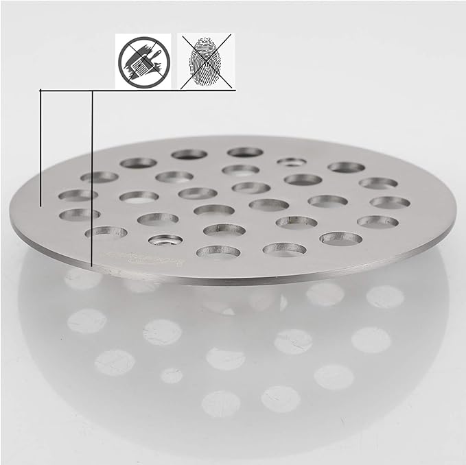 4-Inch Screw-in Shower Drainer Cover Replacement Floor Strainer Floor Drain - Image 5