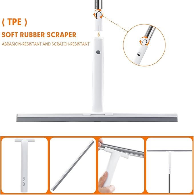 Rubber Floor Squeegee for Smooth Surface Concrete Floor, Tile Floor, Heavy Duty - Image 6