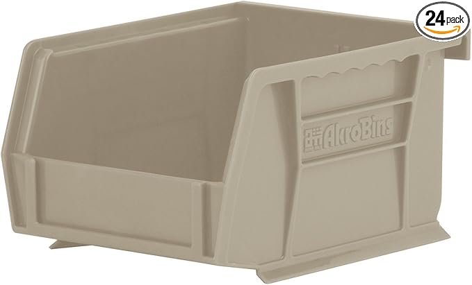 Akro-Mils 30210 AkroBins Plastic Storage Bins, Space-Saving Stackable Bins by Akro-Mils