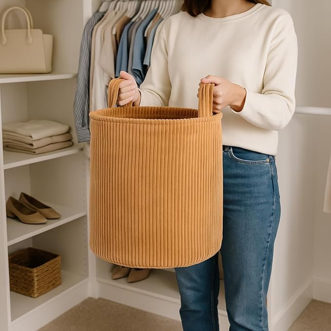 PUTSKA Blanket Basket – Round Storage - Image 5