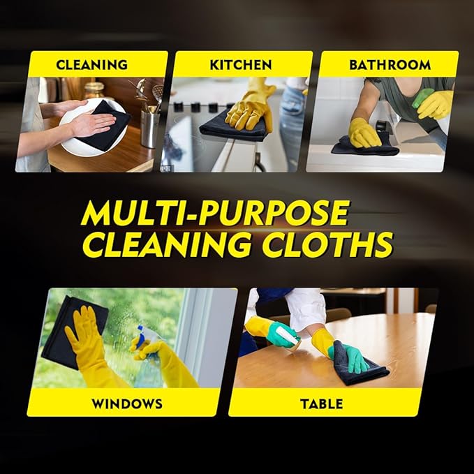 HOMEXCEL Microfiber Cleaning Cloth 20 Pack 11.5 x 11.5 inch Microfiber Towels - Image 6