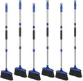 Kefanta 6 Pack Heavy Duty Broom Indoor/Outdoor Commercial Brooms Angle Broom 53 by KeFanta