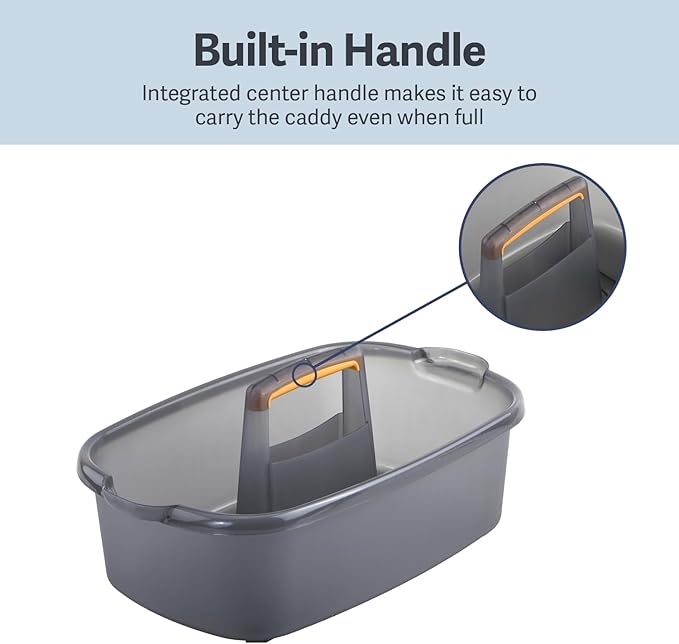 Casabella Plastic Bucket, 1.85 Gallon | Storage Caddy | - Image 3