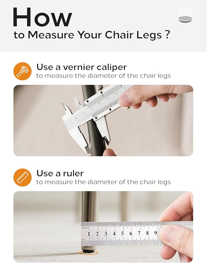 Upgrade 24 PCS Silicone & Felt Chair Leg Floor Protectors - Image 3