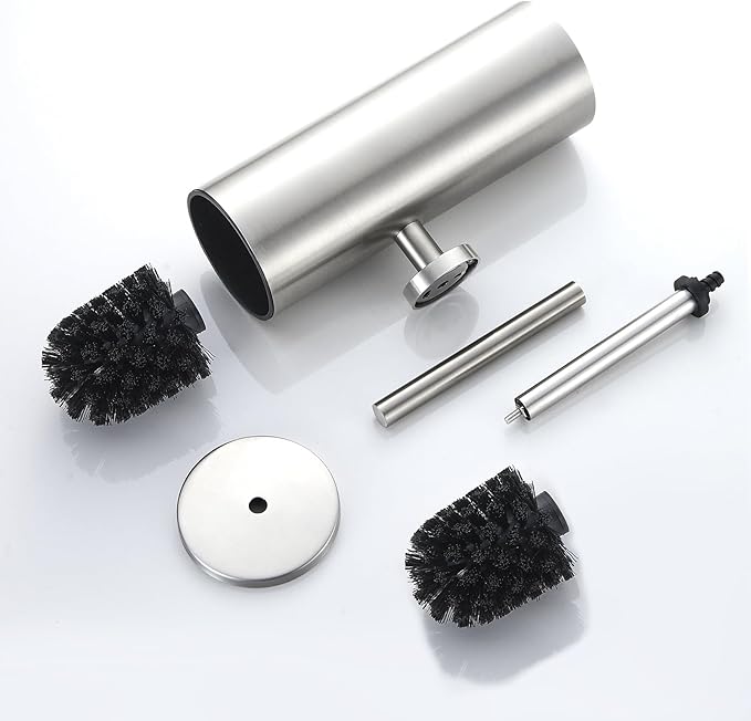 Toilet Brush with Holder Bathroom Wall Mounted Toilet Bowl Brush Holder Toilet - Image 6