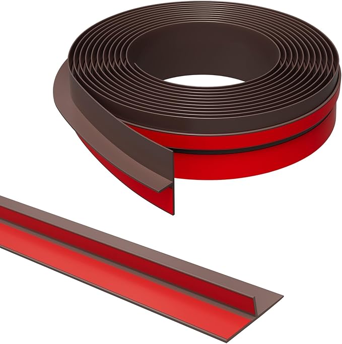 T-Shaped Door Draft Stopper, 1.97 in x 20 Ft Silicone Seal Strip by Elvone