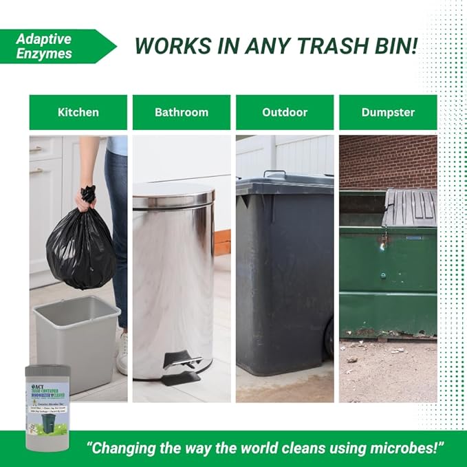 ACT Trash Deodorizer and Cleaner | Eliminates Odors Controls Garbage Sludge | - Image 5