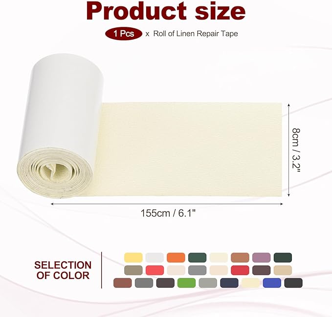 PATIKIL Leather Patches Tape for Furniture, 3.2 x 61 Inch Self Adhesive Vinyl - Image 2