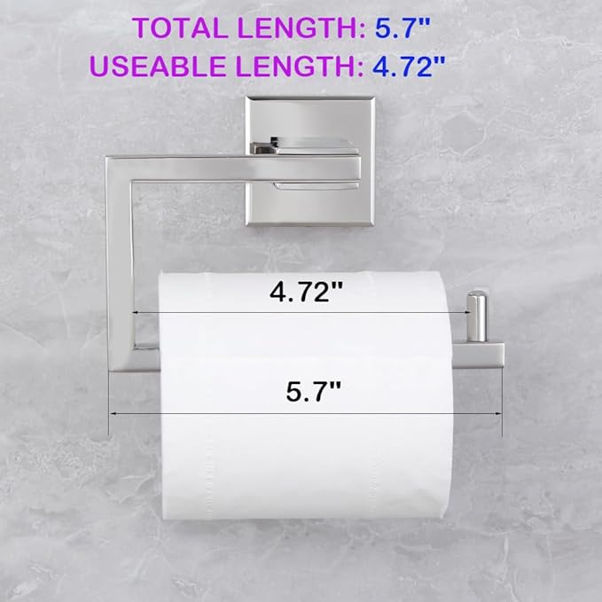 Bathroom Toilet Paper Holder SUS304 Stainless Steel Kitchen Washroom Tissue - Image 2