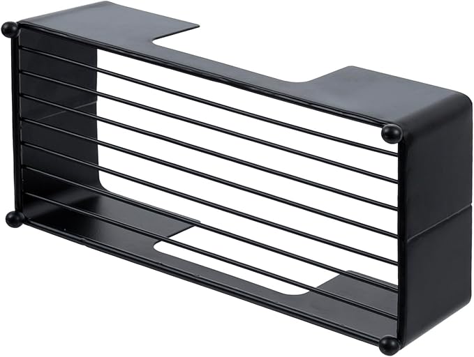 MyGift Modern Matte Black Metal Folded Paper Towel Holder - Image 7
