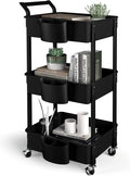 3-Tier Utility Rolling Cart, Mobile Utility Cart by RollingCartWithWheels