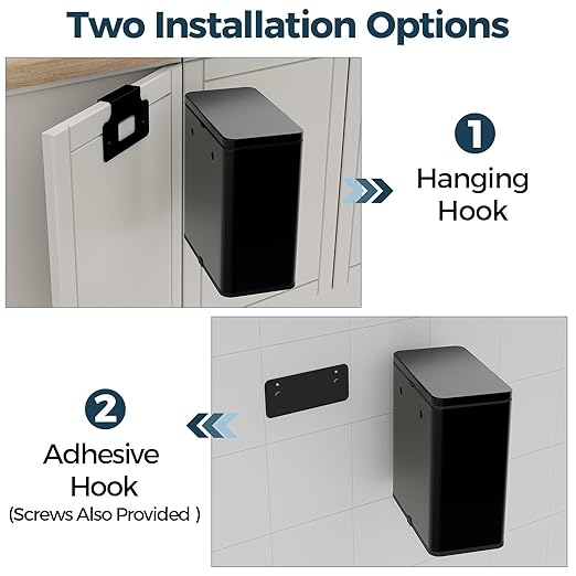 Stainless Steel Hanging Trash Can - Image 2