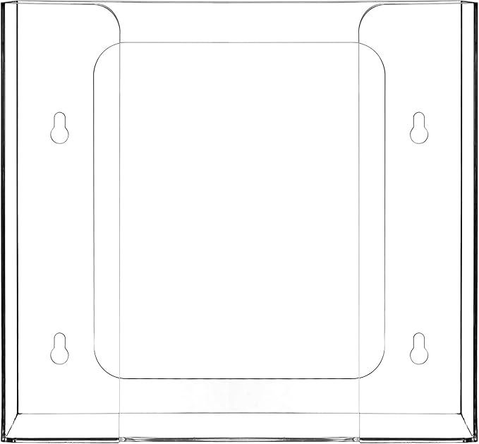 Cq acrylic Clear Wall Floating Glove Rack and Glove Box Dispenser Holder - Image 4