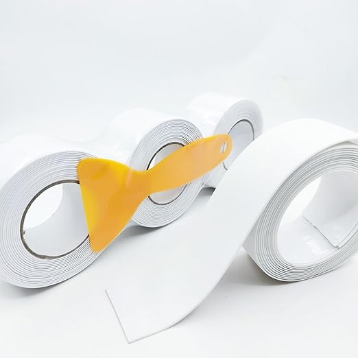 1.5" White Caulk Tape with Self Adhesive, Caulk Strip Waterproof - Image 8