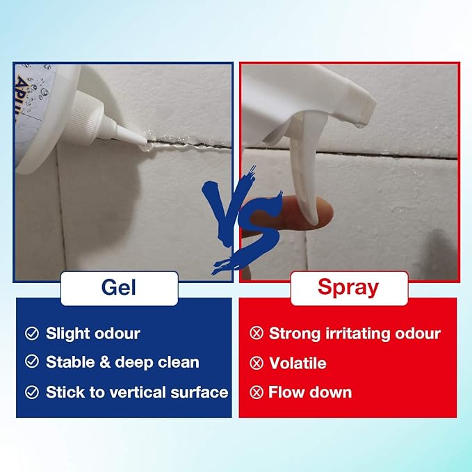 APULITO Household cleaner Gel for Bathroom Shower Kitchen Tile Sink Countertop - Image 3