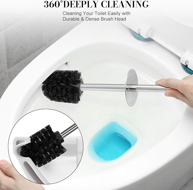 Toilet Brush and Holder, 2 Pack Toilet Brush - Image 3