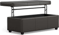SIMPLIHOME Avalon 44 inch Wide Contemporary Rectangle Lift Top Rectangular by SimpliHome