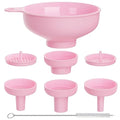 Wide Mouth Kitchen Funnel, Food Grade Plastic Cooking Canning Funnel by BALIWELL