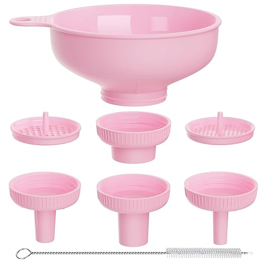 Wide Mouth Kitchen Funnel, Food Grade Plastic Cooking Canning Funnel by BALIWELL