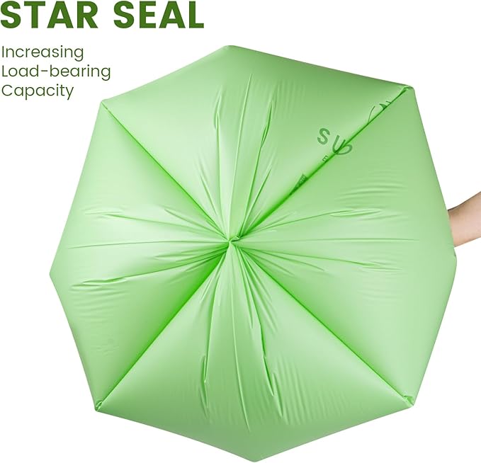 SUPERBIO 55 Gallon Compostable Yard Waste Bags, Lawn & Leaf Bags, Heavy Duty - Image 5