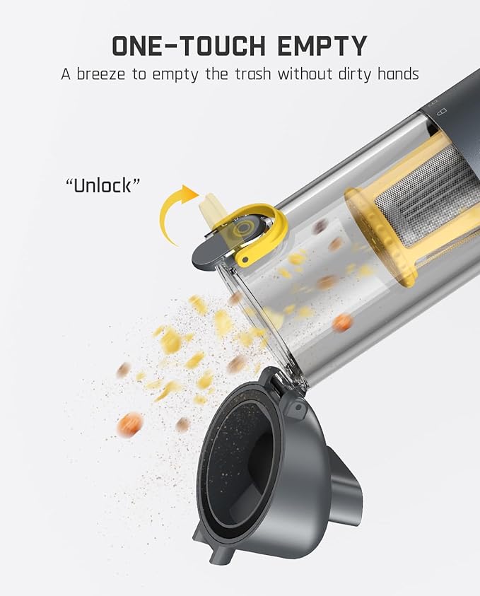 Fanttik Slim V9 Mix Car Vacuum, 4 in 1 Handheld Air Duster, 12000PA Suction - Image 5