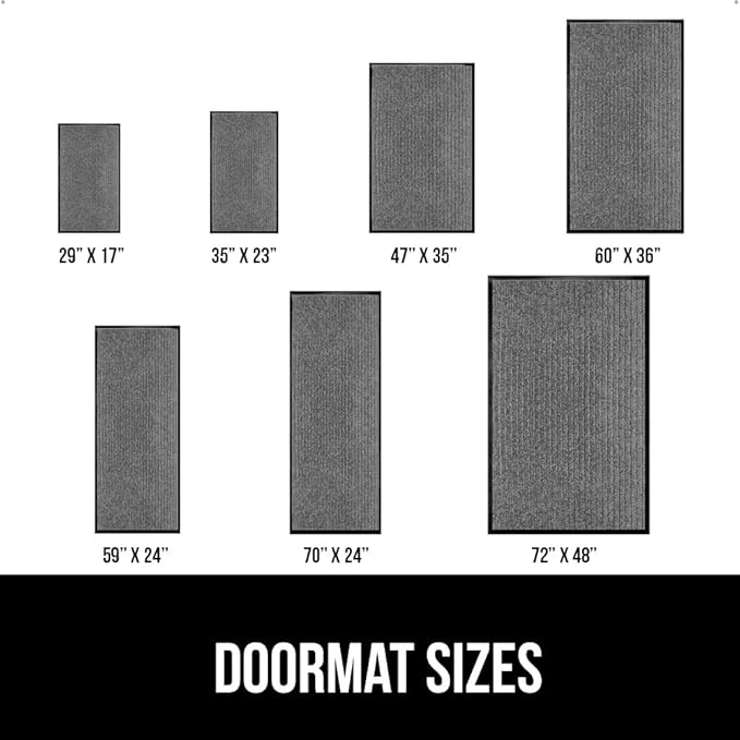 GORILLA GRIP Traffic Guard Door Mat, 2 Pack, Heavy Duty Waterproof Doormat - Image 6