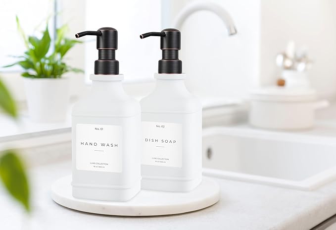 Emerson Essentials Soap Dispenser, Dish Soap Dispenser, Farmhouse Bottles - Image 4